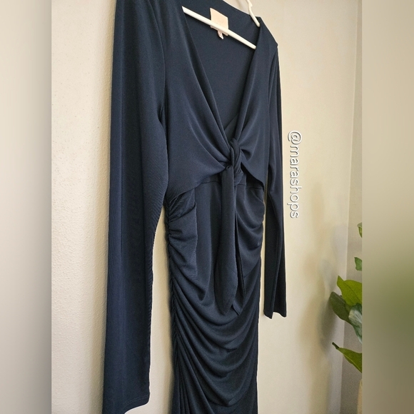 Cinq A Sept Brenna Jersey Tie Midi Dress - Picture 4 of 8